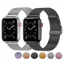 Milanese Buckle Watchband for Apple Watch 8 7 6 5 4 44mm Stainless Steel 41mm 45mm Bracelet Band Strap for iwatch SE Ultra49mm