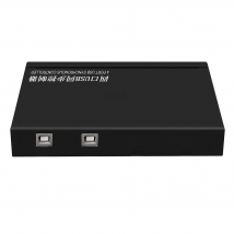 AIMOS AM-KM402 4 Ports USB Synchronizer USB Keyboard Mouse Synchronous Controller Aluminum Alloy KVM Switcher Wide Compatibility