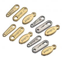 50pcs Stainless Steel End Charms Pendants Connector Gold Color Chain Extension Tail Charm for Jewelry Making DIY Wholesale