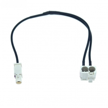 For Volkswagen Head Unit FAKRA 2In1 Diversity Convertor Splitter Y Cable Wire Harness For RNS510 RCD510+ Antenna Radio Adapter