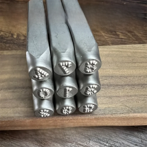 Numbers 6/7/8/10MM Dot lattice Motorbike,RCIDOS car chassis number stamp Steel word punch stamp/matrix stamp 0-8