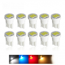 10 Pcs T10 3-7020 SMD LED White Reading Lights DC 12V For Dome Festoon Door Trunk Bulbs License Plate Lamp