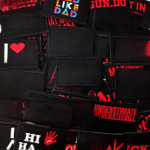 NO PHOTOS PLEASE  Patch Embroidery Applique Ironing Sewing Supplies Decorative Badges For Clothing Accessories RED