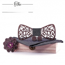 Christmas Gift Wooden Bow Ties Gentleman Groom wooden neckties Butterfly Wedding Party Bow Ties Butterfly Wooden Tie For Man