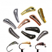 ICERIO 10PCS 20PCS Tungsten Nymph Body Jig Back Bead Fast Sinking Jig Nymph Fly Tying / Knitting Material Size XS S M L