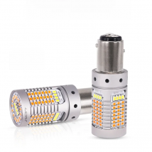 Error Free Canbus Dual Color Switchback White/Amber 1157 P21/5W BAY15d LED Bulbs For Daytime Running Light DRL/Turn Signal Light