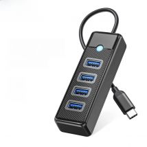 ORICO-Multi Type C Splitter 4 Ports USB 3.0 HUB 5Gbps High Speed OTG Adapter for PC Computer Accessories Macbook Pro