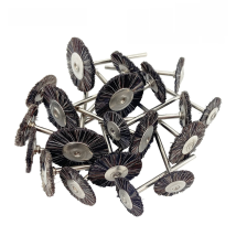 10Pcs/Bag 2.35mm Polishing Brush Wheel Dental Laboratory Lab Materials Soft Grey Goat Hair Rotary Tools Low Speed HP Shank Buff
