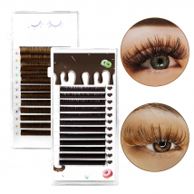 Abonnie Dark Brown Individual Eyelash Extension Premium Eyelashes 8-15&mix Mink Lashes Professional Lash Extension