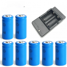 1300mAh 3.7V Li-ion Rechargeable 16340 Batteries CR123A Battery For LED Flashlight Travel Wall Charger For 16340 CR123A Battery