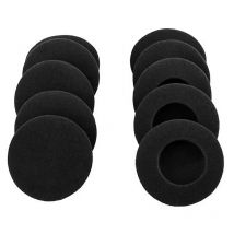 10 Pcs 5cm Foam Ear Pads, Headphone Earpads Ear Tips Replacement Sponge Covers for Headset Earphone MP3 MP4