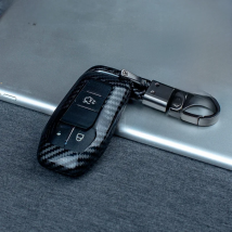 New Carbon ABS Car Key Case Fob Cover for Ford Fusion Mondeo Mustang F-150 Explorer Edge 2015 2016 2017 2018 Car Accessories