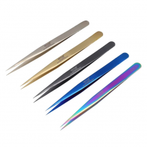 Original Vetus MCS-12 Precision Tweezers Stainless Steel Antimagnetic Anti-Acid Straight Tip Forceps for SMD Phone Repair Tool