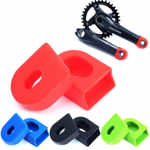 Bicycle Silicone Crank Cover Protector Silicone Sleeve Pedal Crankset Protective Case Mountain Road Bike Cycling MTB Accessories