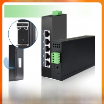 STEAMEMO Industrial Network Switch Ethernet With 5 10/100mbps Port Base-T DIN IP40 Industrial Network Switch