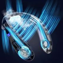 New Neck Air Conditioner Portable Neck Fan Rechargeable Semiconductor Cooling Bladeless Fan Outdoor Personal Fan Wearable Cooler