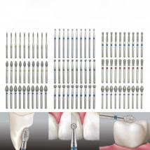 10pcs Dental Diamond Burs for High Speed Handpiece Dentistry Fillings Palatal and Occlusal Reduction Cavity/Crown Preparation