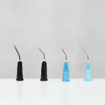 100Pcs Composite Resin Syringe Tips Equipment Irrigation Bent Needle Tips Dental Flow Sealant Etchant Acid Reagent Delievery