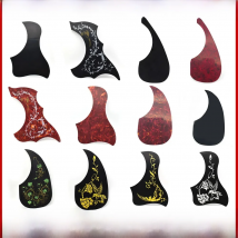 Waterdrop Bird Style Guitar Pickguard Pick Guard Anti-scratch Plate for 40 " 41 " Acoustic Guitar Black