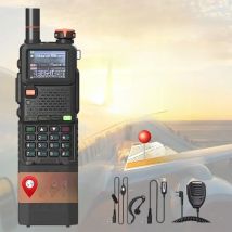 Baofeng UV-5RH Pro GPS Walkie Talkie 6800mAh Extended Battery Multi Band Falling Alarm NOAA Wireless Copy Update of UV-5RM Radio