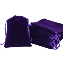 100Pcs/lot 8*10cm Jewelry Packing Bags High Quality Soft Christmas Wedding Velvet Drawstring Gift bags & Pouches Black/Red/Blue