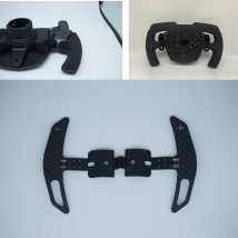 For Thrustmaster T300RS/GT/GTE T300 599 TS-PC Racing Car Game Mod Steering Wheel Carbon Fiber Paddle Shifter Adapter