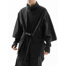 WHYWORKS 19SS ninja style black Taoist robe 3m scotchgard waterproof lightweight jackets KIMONO COAT tech wear dark wear