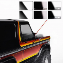 AJRC High-gloss stainless steel rearview mirror for 1/10 Rc tracked vehicles Trax Trax TRX-4 82046-4 Bronco TRX4
