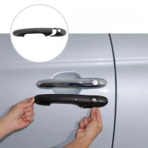 Car Door Handles Decorative Cover For Fiat 500 And Abarth 595 695 2007+ ABS carbon fiber/Glossy black Trim Exterior Accessories