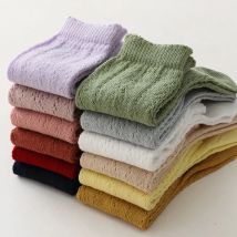 Ins Baby Socks Knee High Long Girl Boy Hollow Floor Sock Spring Summer Infant CandyColor Sock Soft Toddler Fashion Spanish Socks