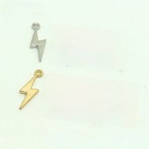 10pcs 2 Colors Lightning Alloy Charms Cool Pendant For Earring Bracelet Diy Jewelry Make