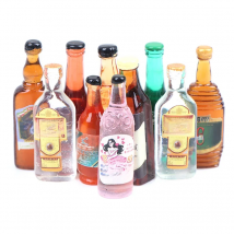 10Pcs/lot 1:12 Dollhouse Miniature Drinks Wine Model Doll Kitchen Food Accessories