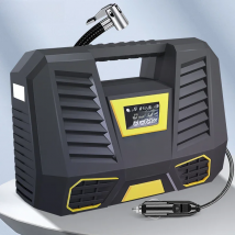 CARSUN Air Compressor Portable 150PSI Tire Inflator For Car With LED Flashlight Screen Quick Inflation Pump For Car Bicycles