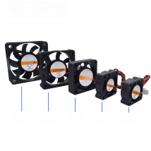 3D Printer Parts Cooling Fans 2510/3010/4010/5010/6015mm Brushless Cooler Fan DC 5/12/24V With 2Pin Dupont Wire Black Plastic