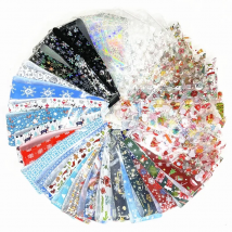 20/3050 Sheets Christmas Nail Foils for Nails Xmas Transfer Paper Snowflakes Laser Wraps Set DIY Floral Nail Art Decorations