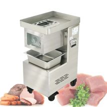 Commercial Meat Slicer Fully Automatic 850W Shred Slicer Dicing Machine Electric Vegetable Cutter Stainless Steel Meat Cutter