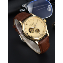 LONGLUX automatic watch elegant style wholesale mechanical wristwatches skeleton rome waterproof  mens watch men gift