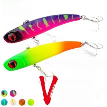 WALK FISH 1PCS New VIB Lure 13g 24g 30g 34g Fishing lure Winter ice Sinking Artificial Swimbait Fishing Rattlin Bait Japan Hook
