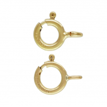 20pcs 14K Gold Filled Spring Ring Clasps w/ Open or Closed Ring 5mm 5.5mm 6mm 7mm 8mm