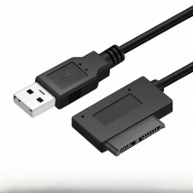 PzzPss USB 2.0 to Mini Sata II 7+6 13Pin Adapter Converter Cable For Laptop CD/DVD ROM Slimline Drive Converter HDD Caddy