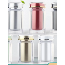 60ml Plastic Liquid Bottle High-grade Acrylic Separate Package Capsule Cordyceps Transparent Vitamin Tank 10PCS Cream Jar