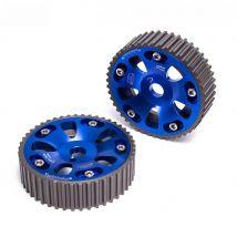 Adjustable 2 Pieces Aluminium Camshaft Cam Gear Blue For Toyota Celica / MR2 / 3S-GTE EP-CGMR2BL