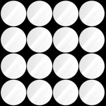 25mm 30mm 40mm 45mm 50mm 60mm Blank White Acrylic Disc Jewelry Art Acrylic Circle Round Shape 2.7mm thickness