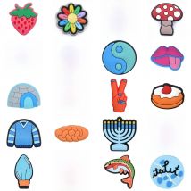 1pcs Drink Ice cream Cake Shoe Charms Accessories Decorations PVC Buckle for Kids Party Xmas Gifts