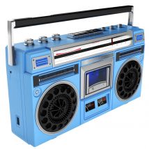 Retro Cassette boombox radios with bluetooth and USB,vintage boom box with tape recording AC DC power