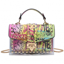 Brand Women Studded Graffiti Crossbody Bags Fashion Shoulder Bag For Ladies Female Luxury Designer Handbags 2023 High Quality