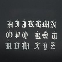 5pcs/Lot OLD English Letter Charm Wholesale 316 Stainless Steel A-Z Alpabet Pendant DIY Jewelry
