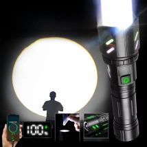 Super Bright Focused Lgnition Flashlight USB Rechargeable LED Torch Outdoor Camping Hunting Emergency Flashlight Long Shot 3000m