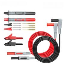 Peakelect P1300B 16PCS 4mm Banana Plug Multimeter Test Leads kit+Replaceable Test Probe Needles+Alligator Clips+Test Probe Pens