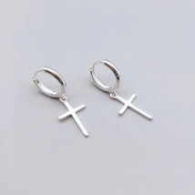 New Arrival 925 Sterling Silver Earrings Cross Stud Earrings For Women Birthday Gift  Earings Fashion Jewelry